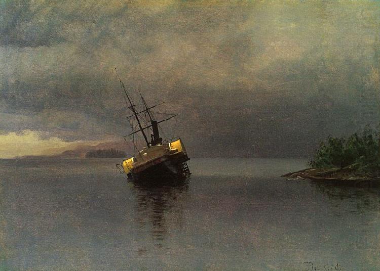 Albert Bierstadt Wreck of the Ancon in Loring Bay, Alaska china oil painting image